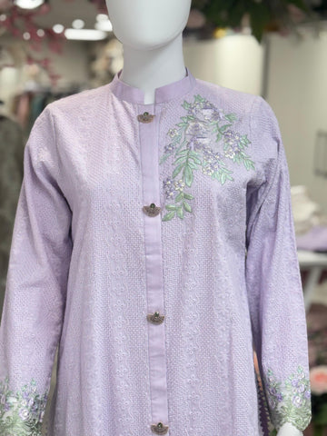 Lavender Luxe Chikankari